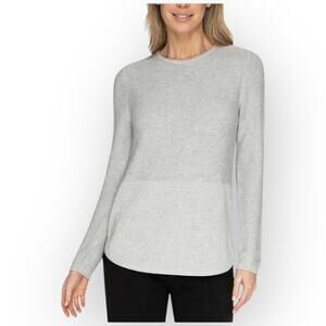 NWT Advent Lightweight Knit Long Sleeve Sweater Women’s XL Gray 503XS